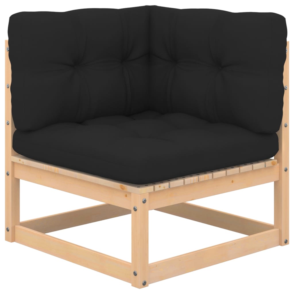 6-delige Loungeset met kussens massief grenenhout is nu te koop bij PeponiXL, paradijselijk wonen!