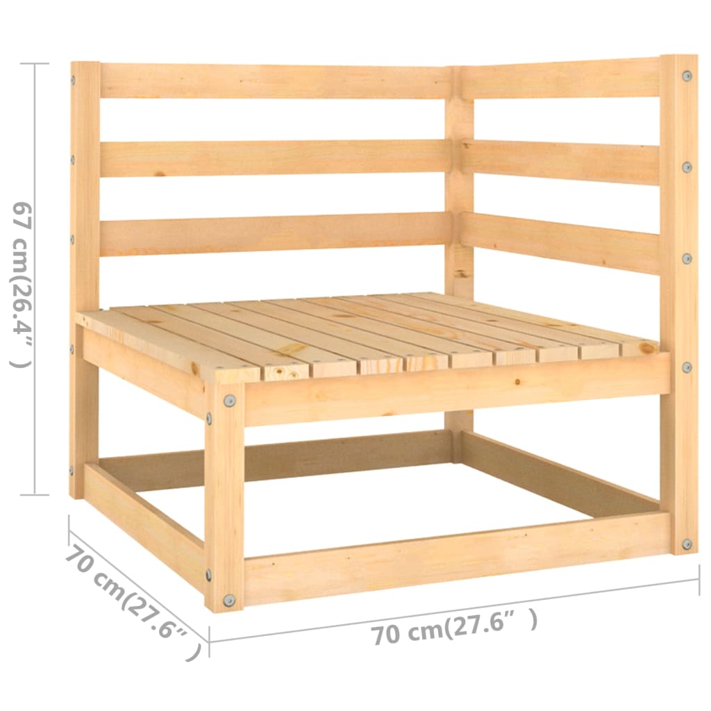 4-delige Loungeset massief grenenhout is nu te koop bij PeponiXL, paradijselijk wonen!