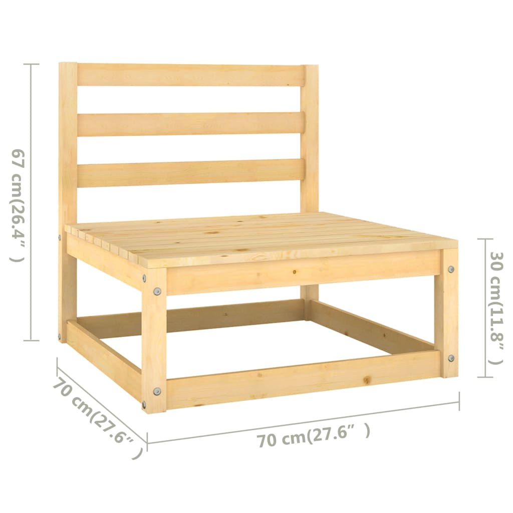6-delige Loungeset met kussens massief grenenhout is nu te koop bij PeponiXL, paradijselijk wonen!