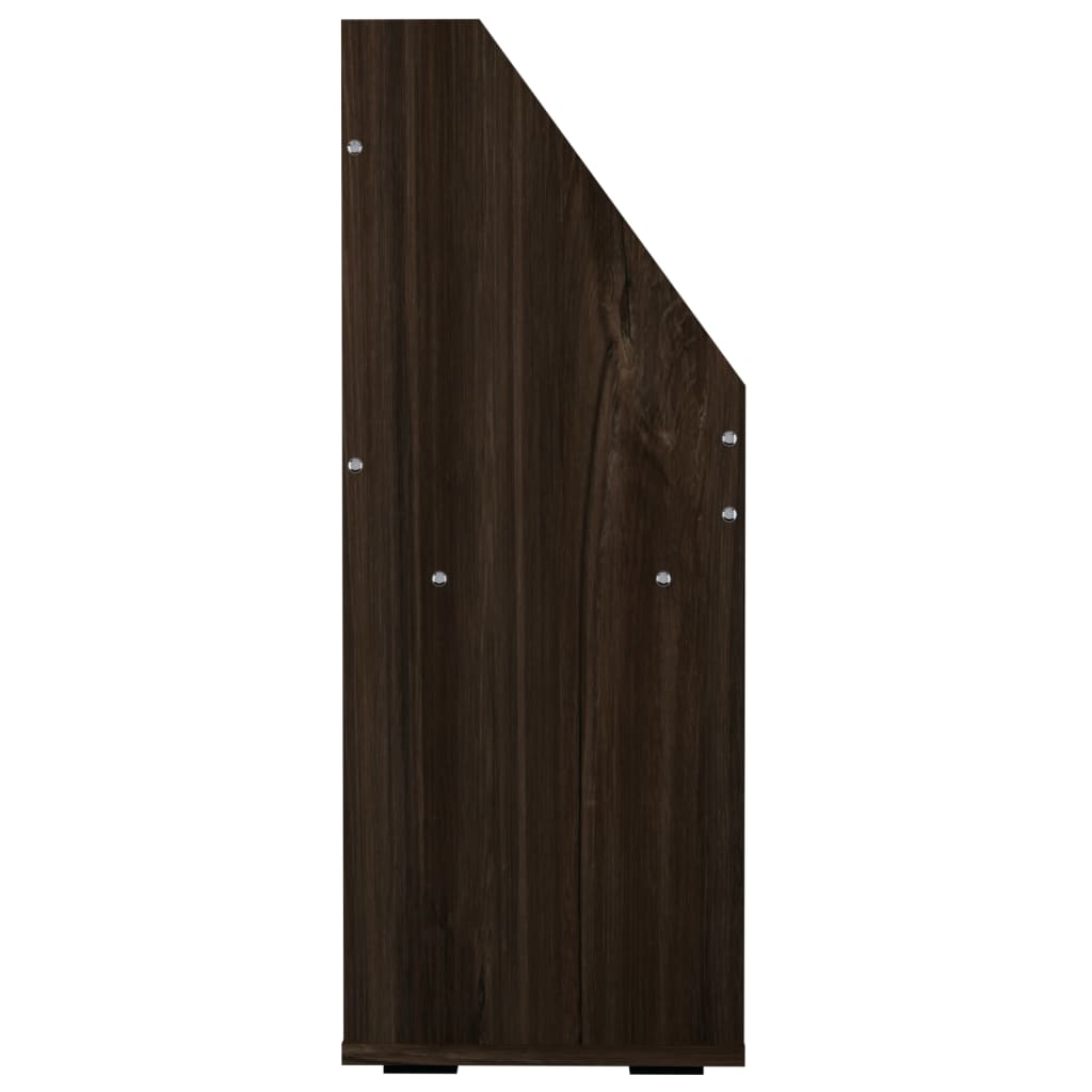 Kindertijdschriftenrek 71x30x78,5 cm bewerkt hout gerookt eiken is nu te koop bij PeponiXL, paradijselijk wonen!