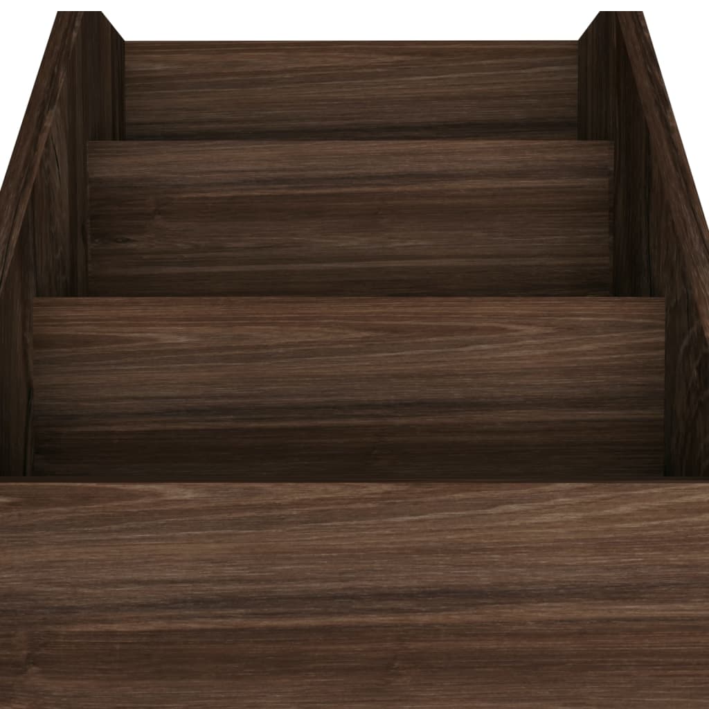 Kindertijdschriftenrek 71x30x78,5 cm bewerkt hout gerookt eiken is nu te koop bij PeponiXL, paradijselijk wonen!