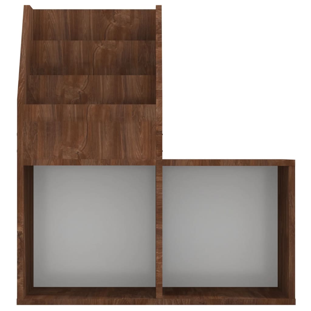 Kindertijdschriftenrek 71x30x78,5 cm bewerkt hout bruineiken is nu te koop bij PeponiXL, paradijselijk wonen!