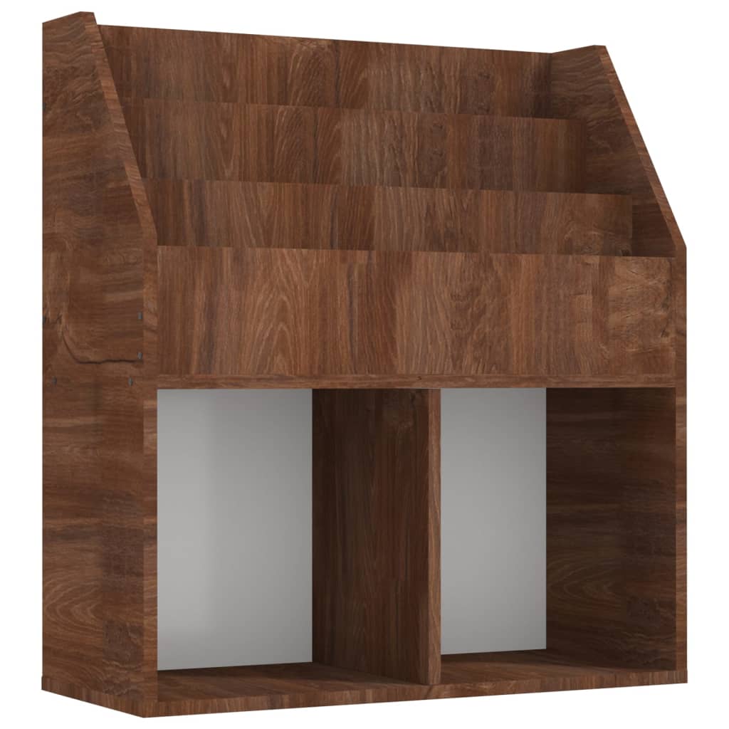 Kindertijdschriftenrek 71x30x78,5 cm bewerkt hout bruineiken is nu te koop bij PeponiXL, paradijselijk wonen!