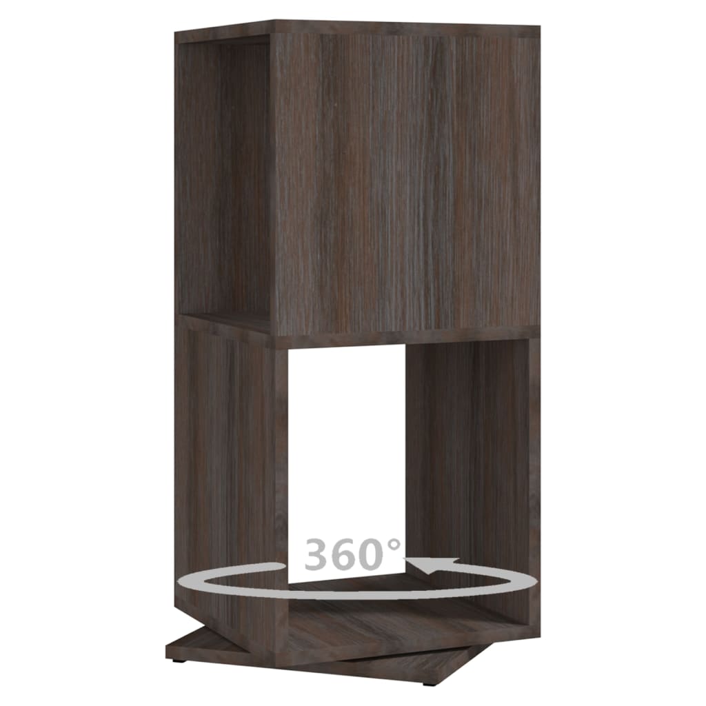 Draaikast 34,5x34,5x75,5 cm spaanplaat grijs en sonoma eiken is nu te koop bij PeponiXL, paradijselijk wonen!