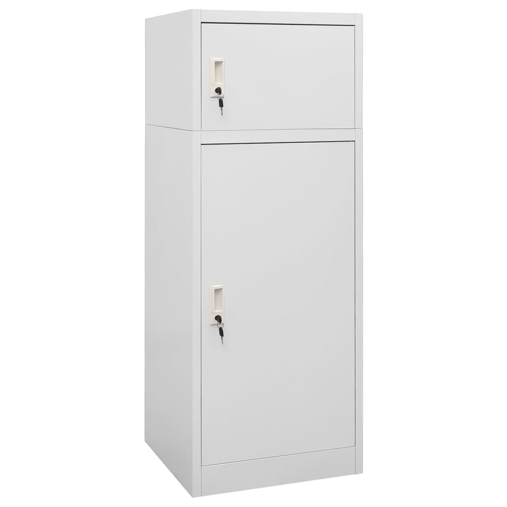 Zadelkast 53x53x140 cm staal lichtgrijs is nu te koop bij PeponiXL, paradijselijk wonen!