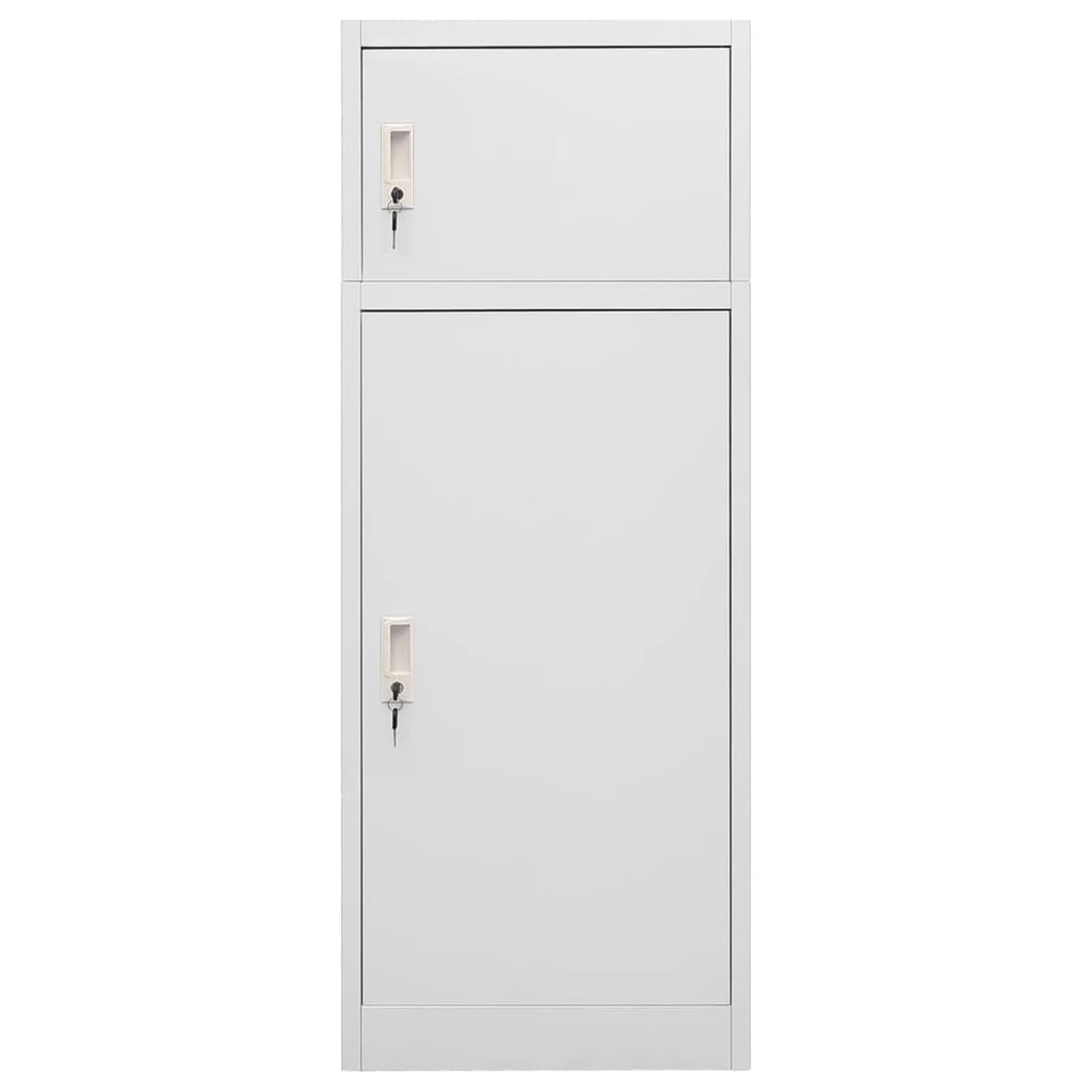 Zadelkast 53x53x140 cm staal lichtgrijs is nu te koop bij PeponiXL, paradijselijk wonen!