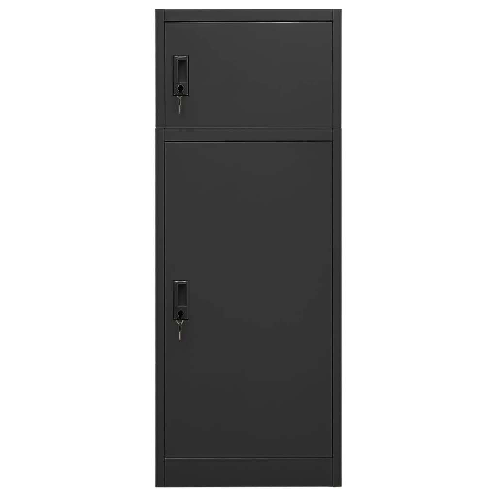 Zadelkast 53x53x140 cm staal antracietkleurig is nu te koop bij PeponiXL, paradijselijk wonen!