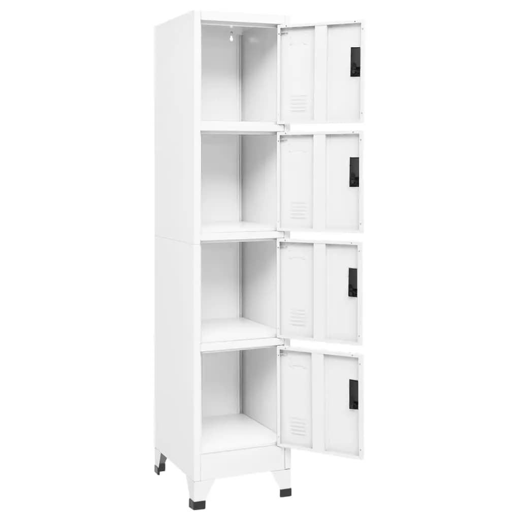Lockerkast 38x45x180 cm staal wit is nu te koop bij PeponiXL, paradijselijk wonen!