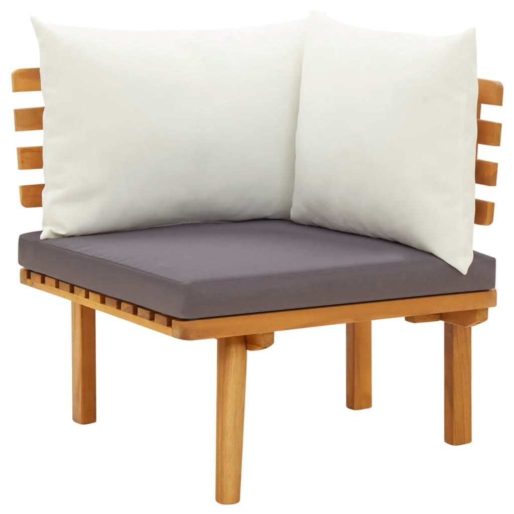 8-delige Loungeset met kussens massief acaciahout is nu te koop bij PeponiXL, paradijselijk wonen!