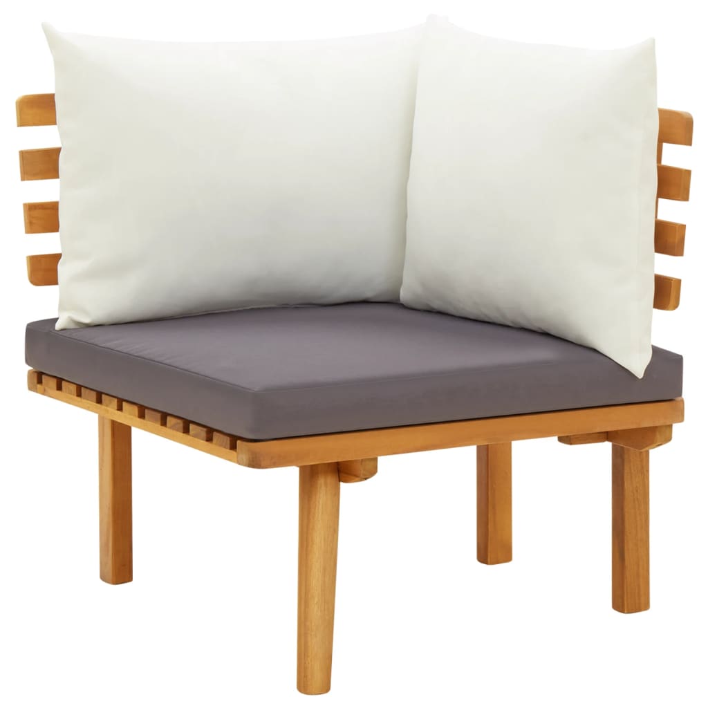5-delige Loungeset met kussens massief acaciahout is nu te koop bij PeponiXL, paradijselijk wonen!