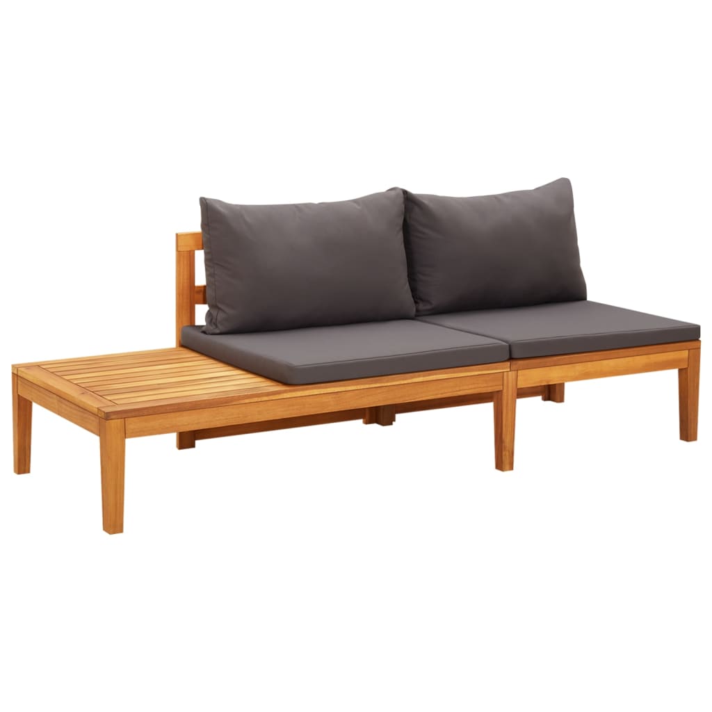 4-delige Loungeset met donkergrijze kussens acaciahout is nu te koop bij PeponiXL, paradijselijk wonen!