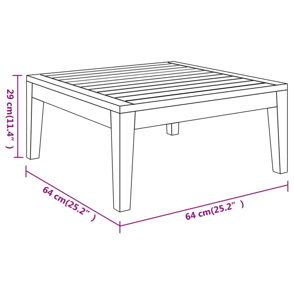 3-delige Loungeset met donkergrijze kussens acaciahout is nu te koop bij PeponiXL, paradijselijk wonen!