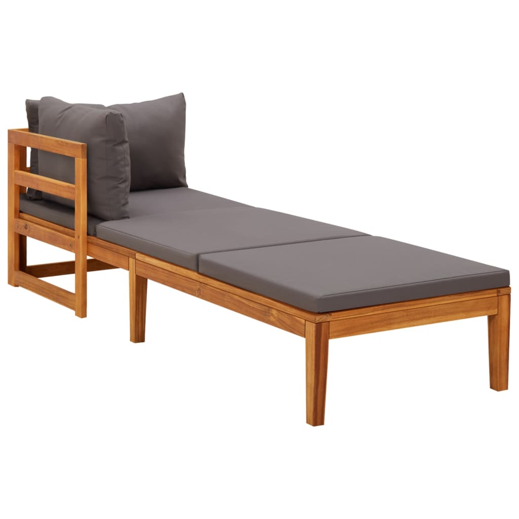 3-delige Loungeset met donkergrijze kussens acaciahout is nu te koop bij PeponiXL, paradijselijk wonen!