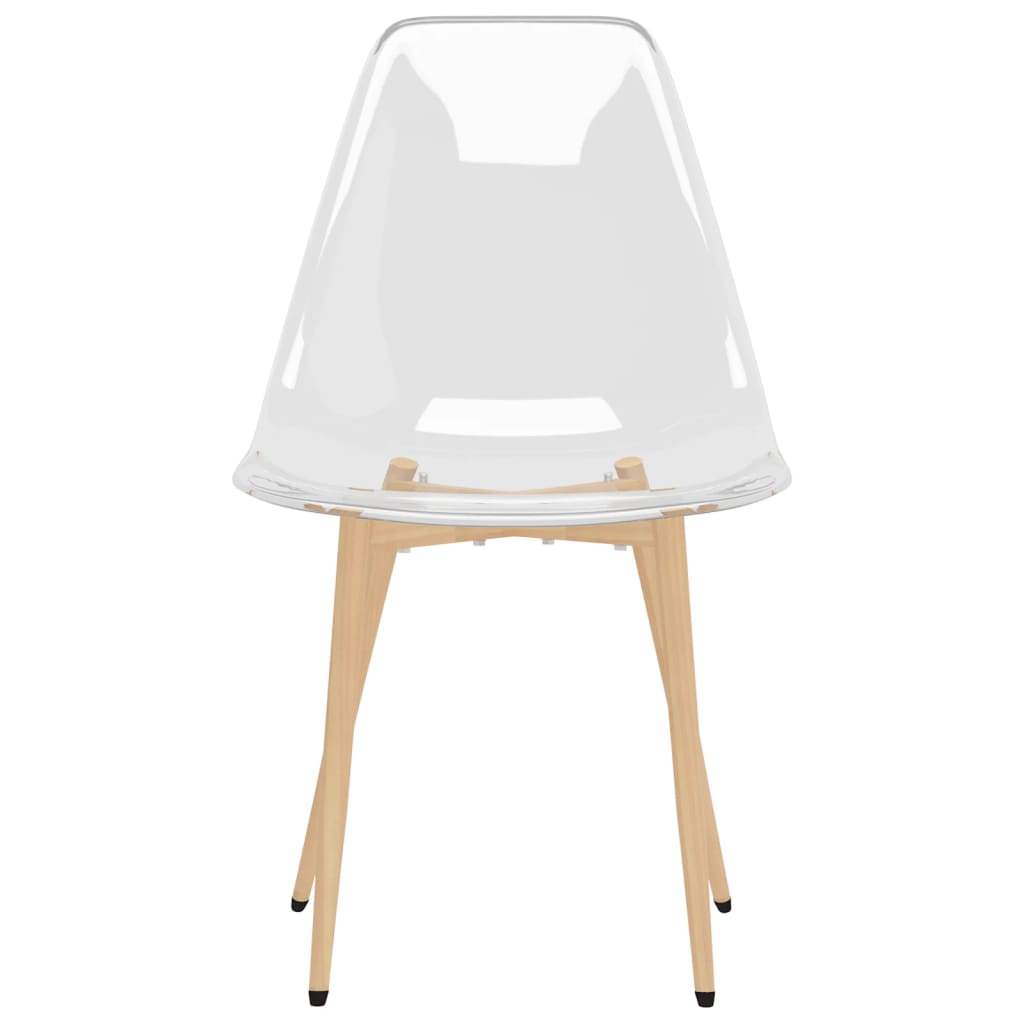 Eetkamerstoelen 6 st PET transparant is nu te koop bij PeponiXL, paradijselijk wonen!