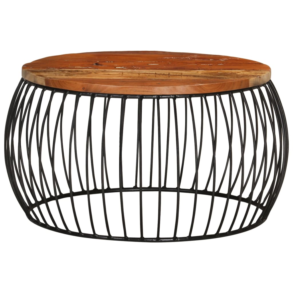 Salontafel Ø68 cm massief gerecycled hout is nu te koop bij PeponiXL, paradijselijk wonen!