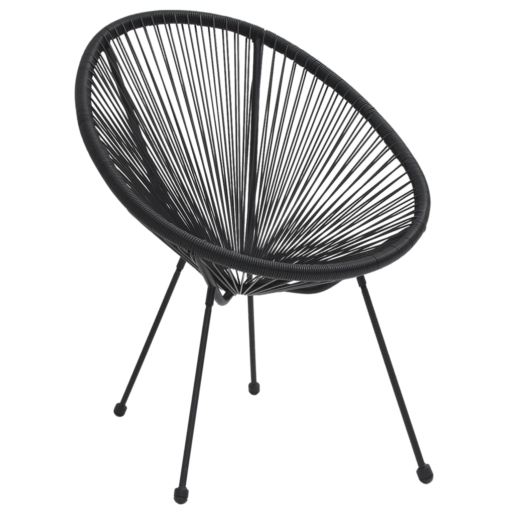5-delige Tuinset zwart is nu te koop bij PeponiXL, paradijselijk wonen!