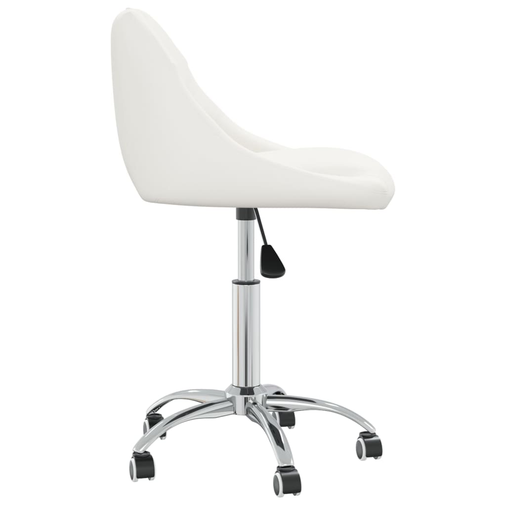 Eetkamerstoelen draaibaar 4 st kunstleer wit is nu te koop bij PeponiXL, paradijselijk wonen!