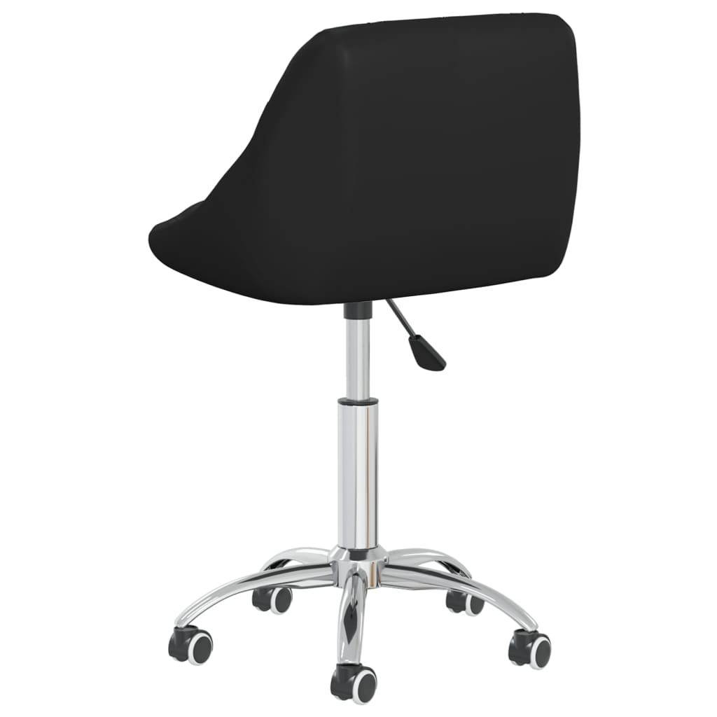 Eetkamerstoelen draaibaar 4 st kunstleer zwart is nu te koop bij PeponiXL, paradijselijk wonen!