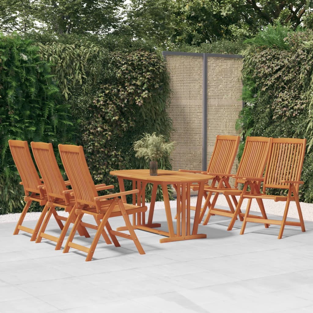 Tuinstoelen 6 st inklapbaar massief eucalyptushout is nu te koop bij PeponiXL, paradijselijk wonen!
