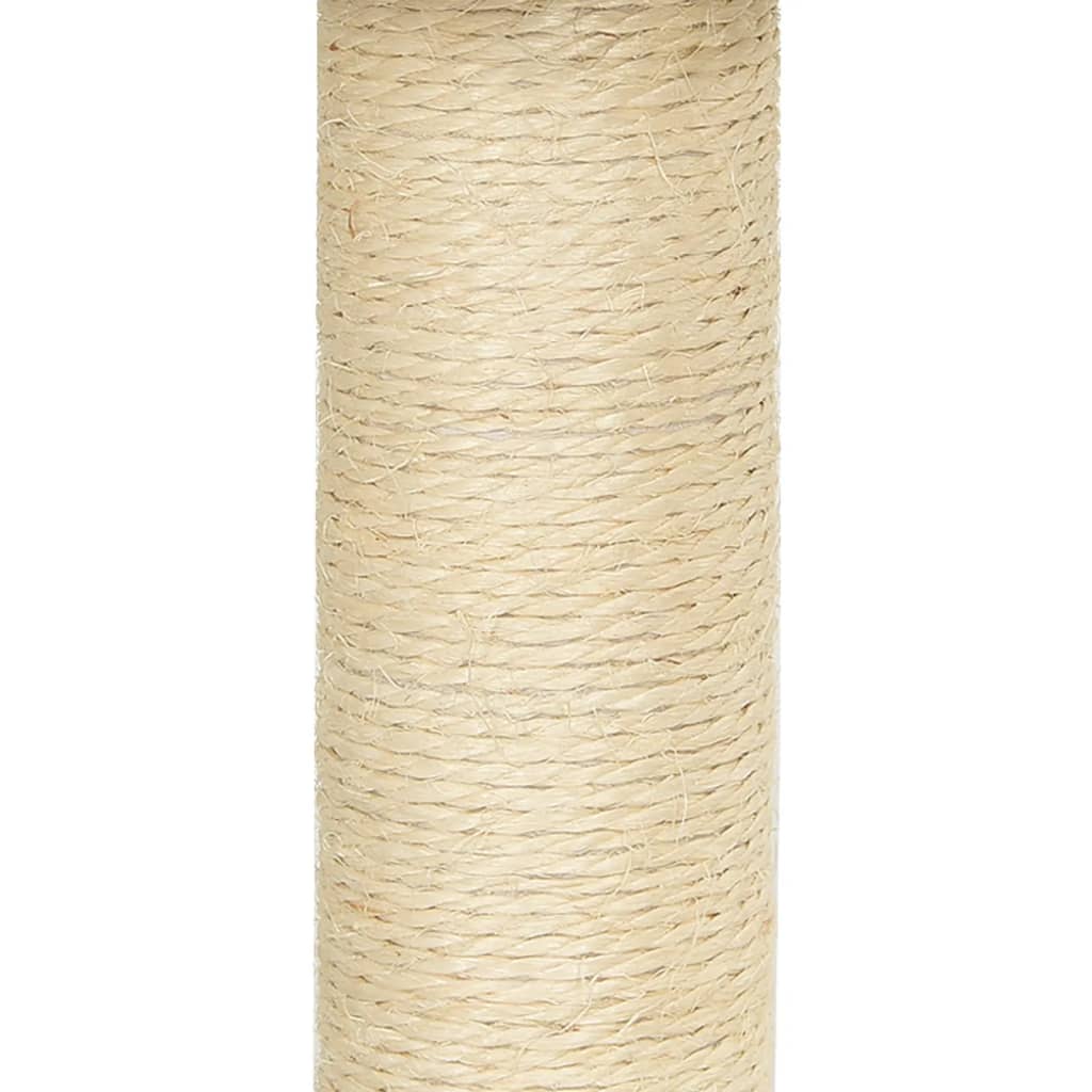 Kattenmeubel met sisal krabpalen 92 cm lichtgrijs is nu te koop bij PeponiXL, paradijselijk wonen!