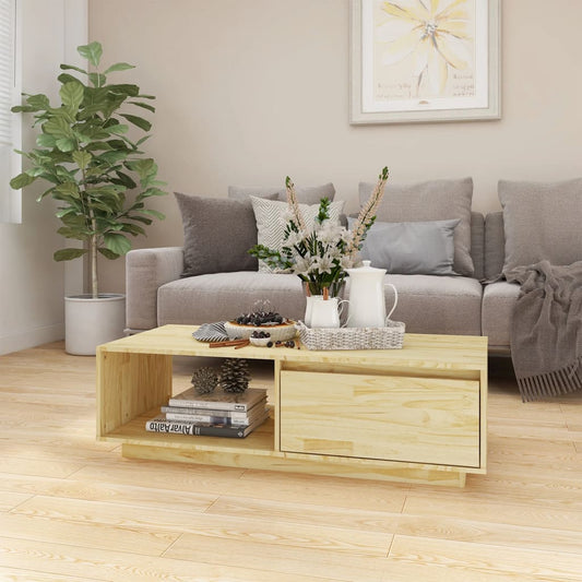 Salontafel 110x50x33,5 cm massief vurenhout is nu te koop bij PeponiXL, paradijselijk wonen!