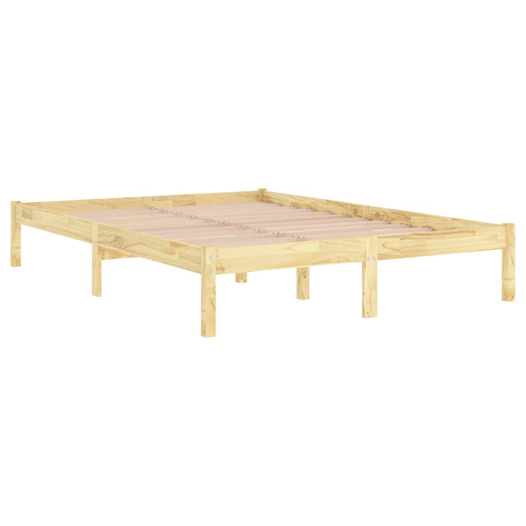 Bedframe massief grenenhout 140x190 cm is nu te koop bij PeponiXL, paradijselijk wonen!