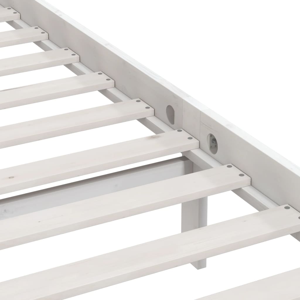 Bedframe massief grenenhout wit 100x200 cm is nu te koop bij PeponiXL, paradijselijk wonen!