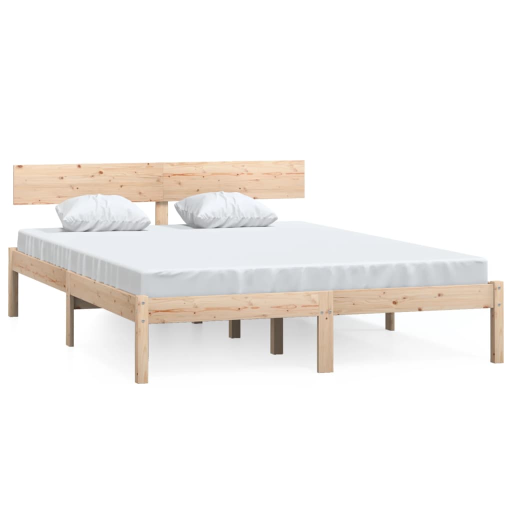 Bedframe zonder matras massief hout 160x200 cm is nu te koop bij PeponiXL, paradijselijk wonen!