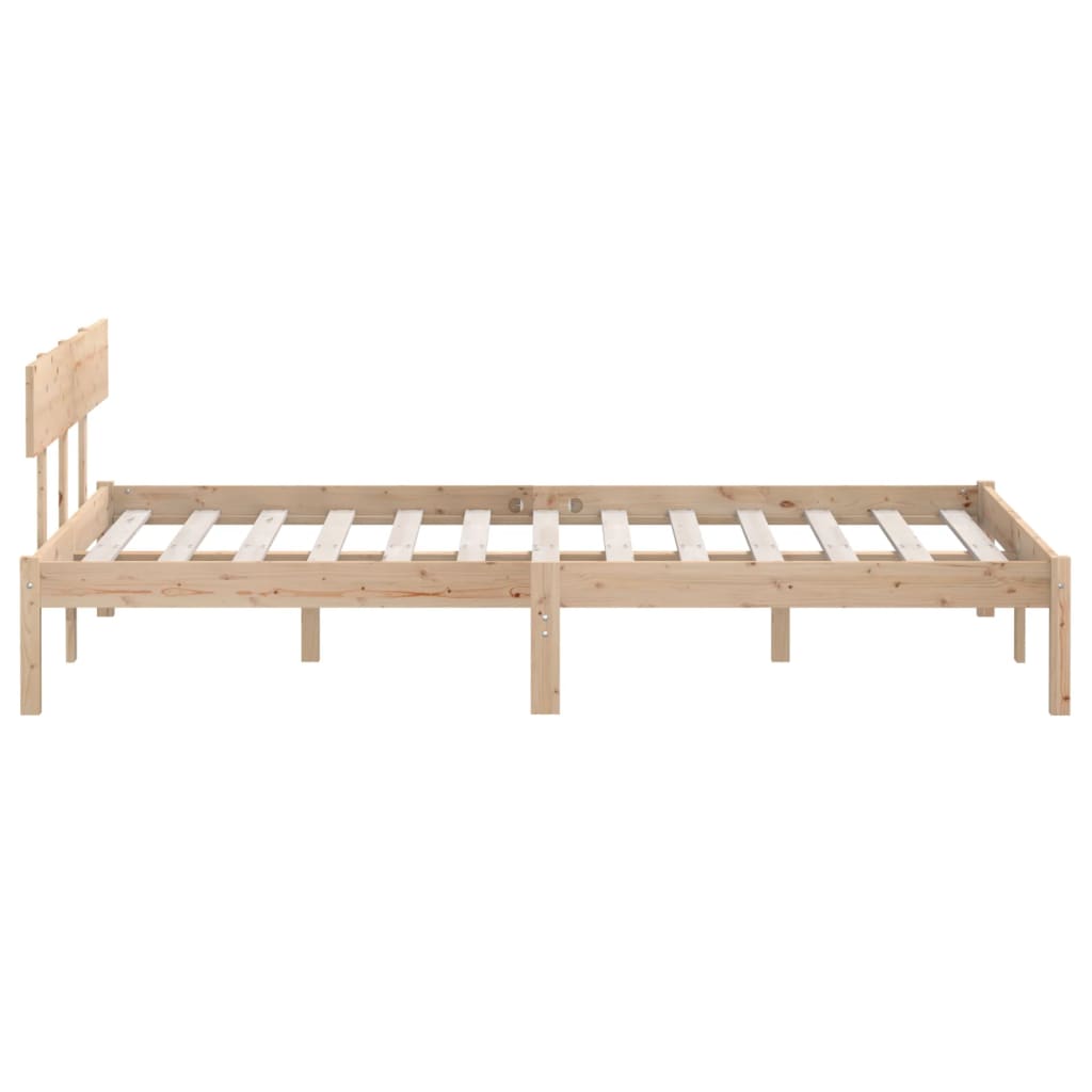 Bedframe zonder matras massief hout 160x200 cm is nu te koop bij PeponiXL, paradijselijk wonen!