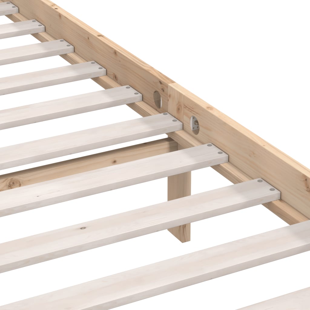 Bedframe zonder matras massief hout 160x200 cm is nu te koop bij PeponiXL, paradijselijk wonen!