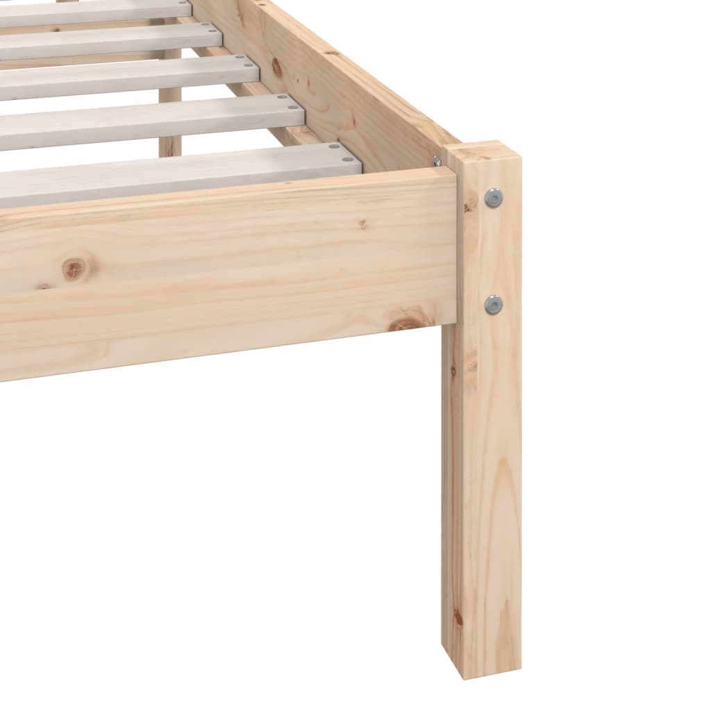 Bedframe zonder matras massief hout 160x200 cm is nu te koop bij PeponiXL, paradijselijk wonen!