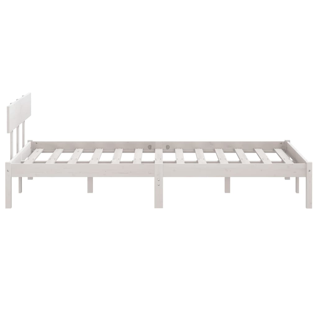 Bedframe massief grenenhout wit 160x200 cm is nu te koop bij PeponiXL, paradijselijk wonen!