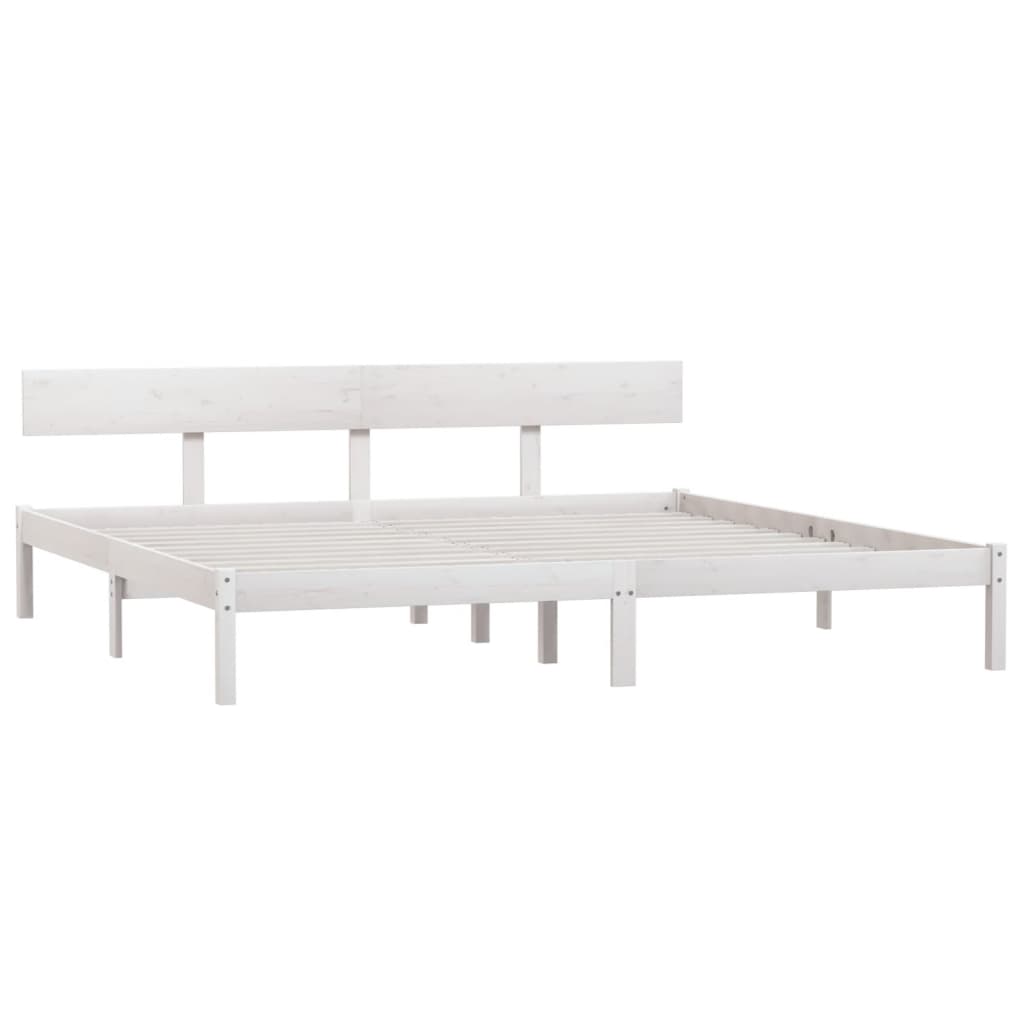 Bedframe massief grenenhout wit 180x200 cm is nu te koop bij PeponiXL, paradijselijk wonen!