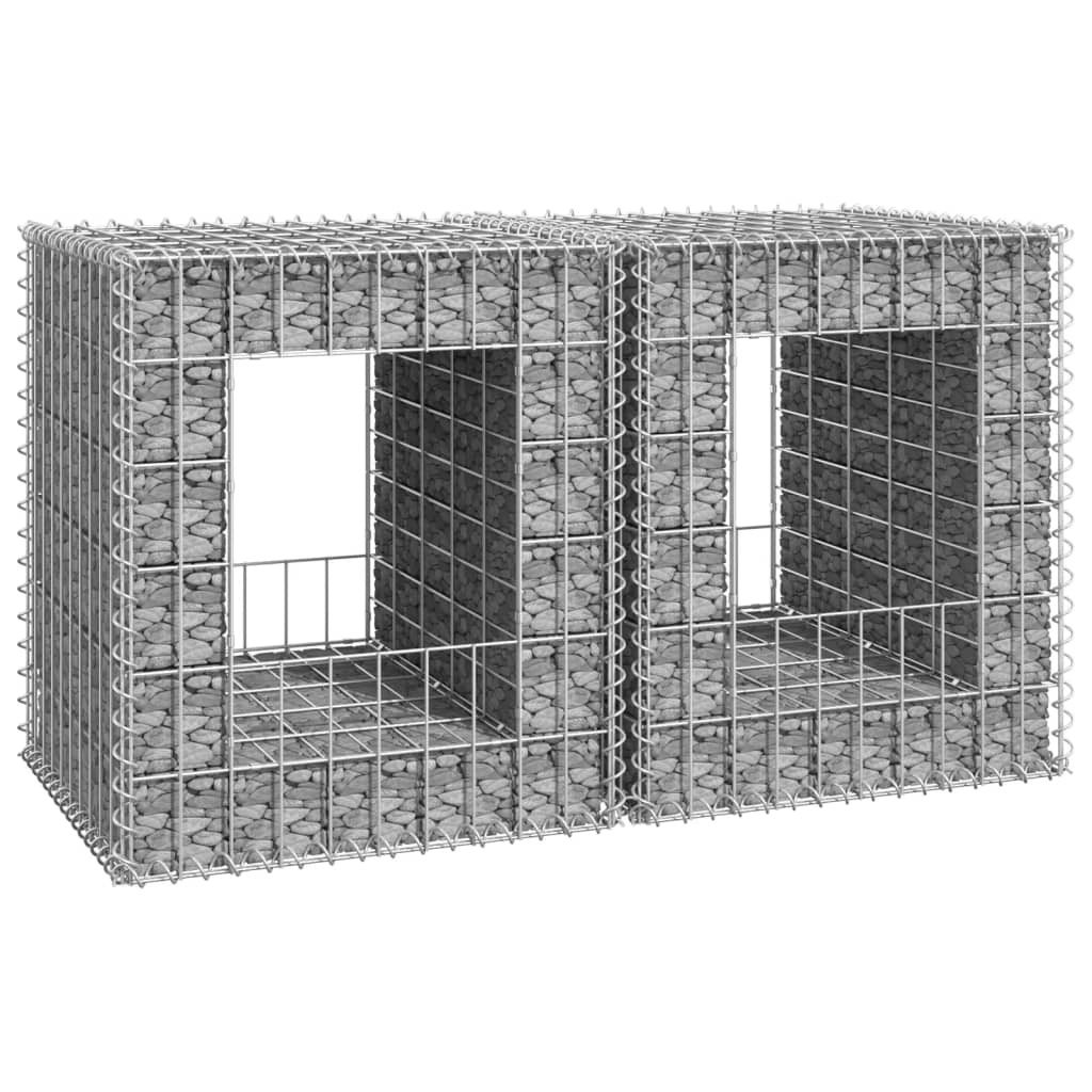 Schanskorf palen 2 st 50x50x60 cm ijzer is nu te koop bij PeponiXL, paradijselijk wonen!