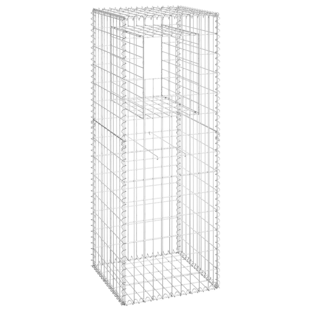Schanskorf palen 2 st 50x50x140 cm ijzer is nu te koop bij PeponiXL, paradijselijk wonen!