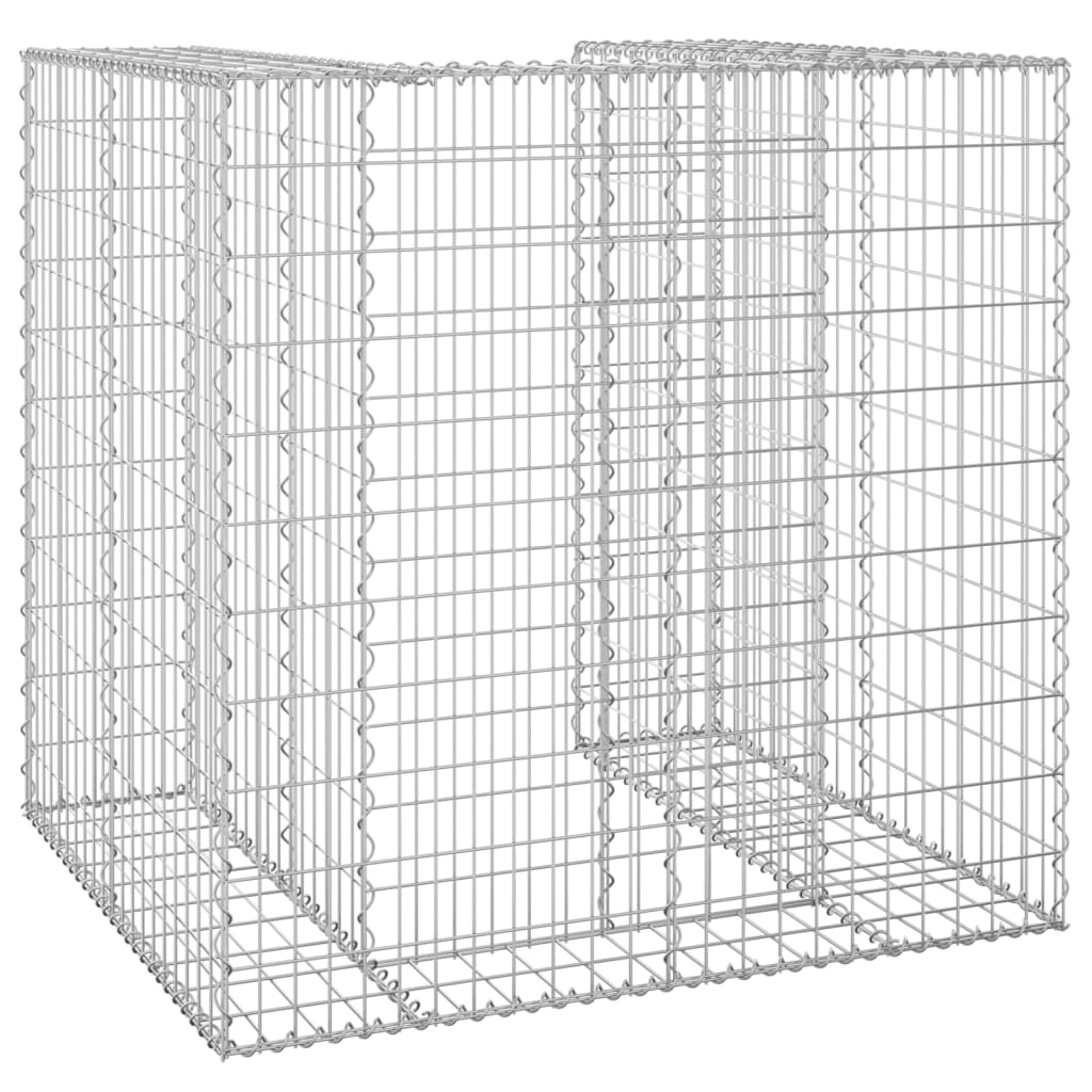 Schanskorf voor container 110x100x110 cm gegalvaniseerd staal is nu te koop bij PeponiXL, paradijselijk wonen!