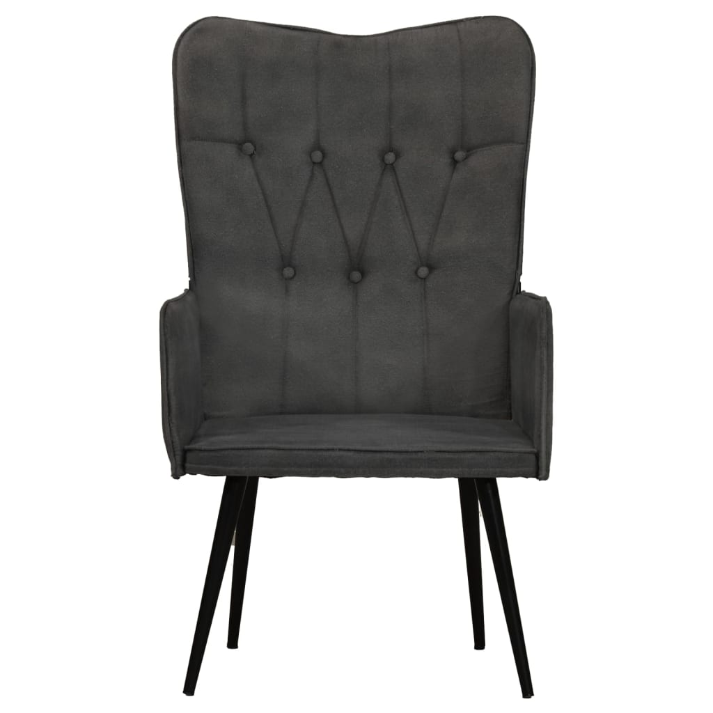 Fauteuil canvas zwart is nu te koop bij PeponiXL, paradijselijk wonen!