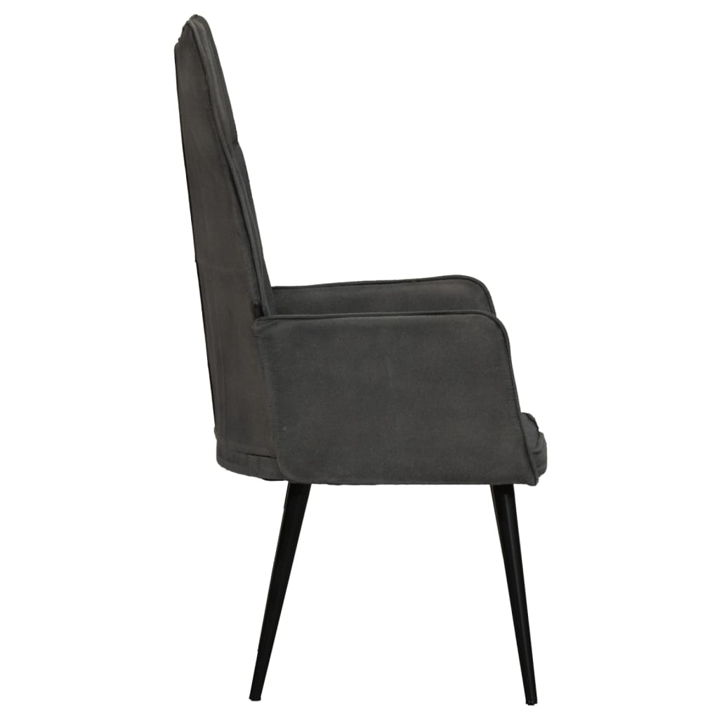 Fauteuil canvas zwart is nu te koop bij PeponiXL, paradijselijk wonen!
