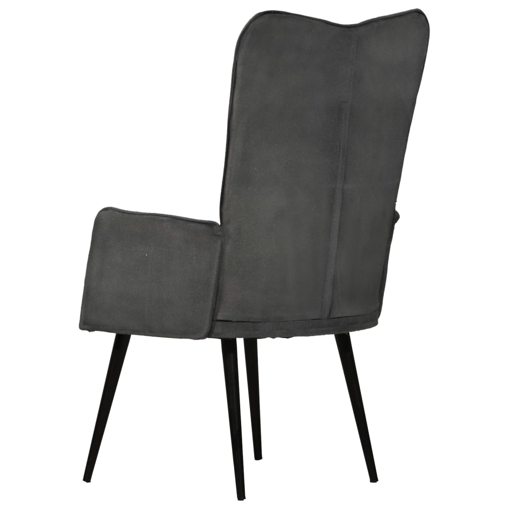 Fauteuil canvas zwart is nu te koop bij PeponiXL, paradijselijk wonen!