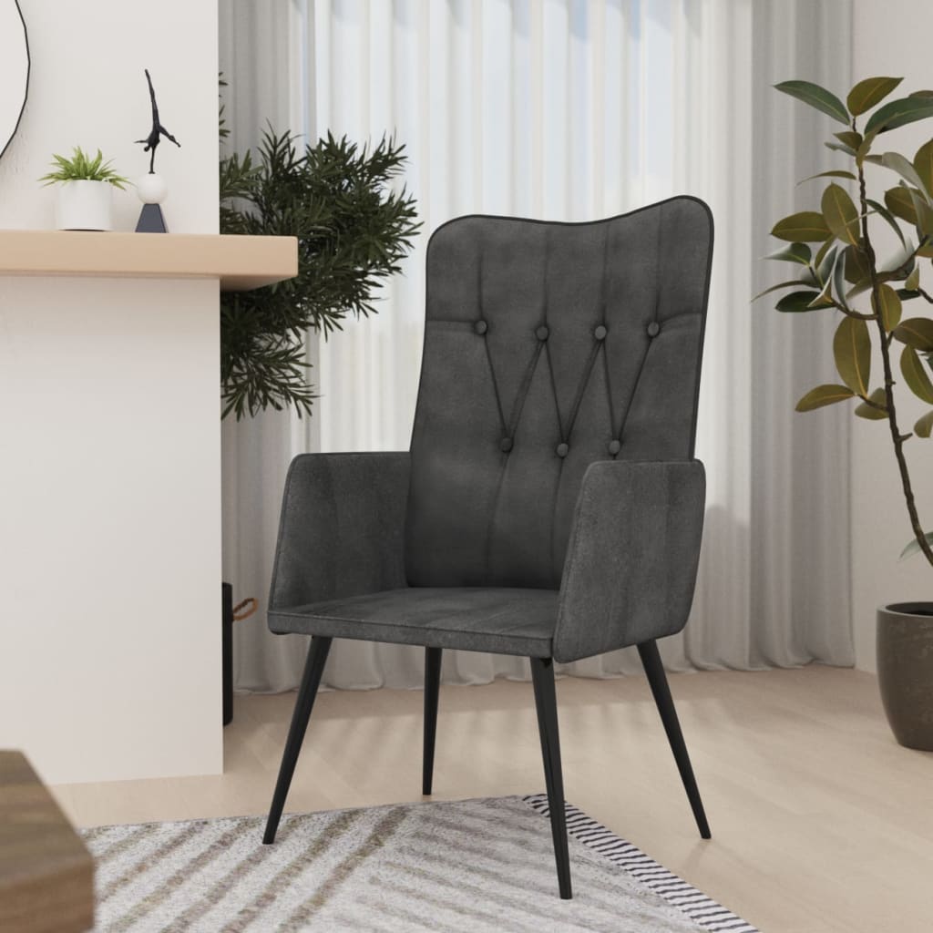 Fauteuil canvas zwart is nu te koop bij PeponiXL, paradijselijk wonen!