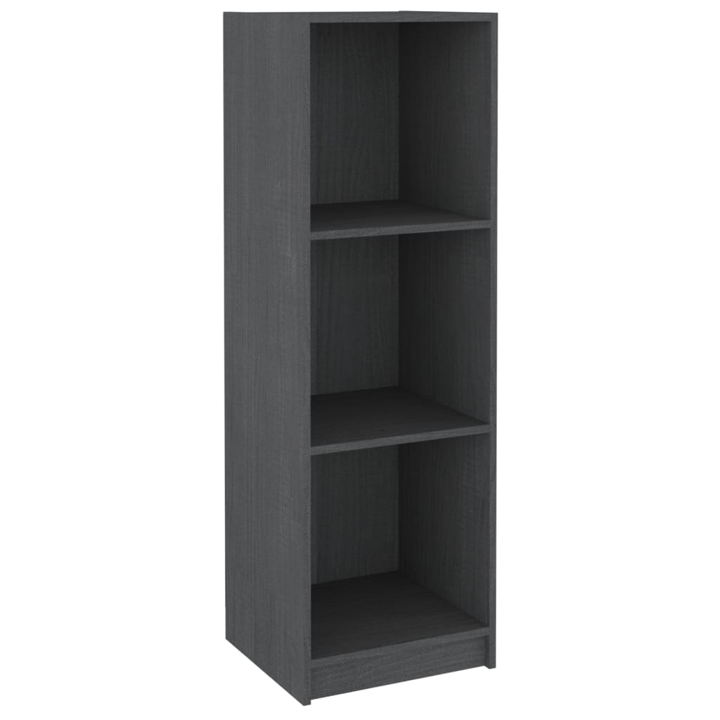 Boekenkast/kamerscherm 36x33x110 cm massief grenenhout grijs is nu te koop bij PeponiXL, paradijselijk wonen!