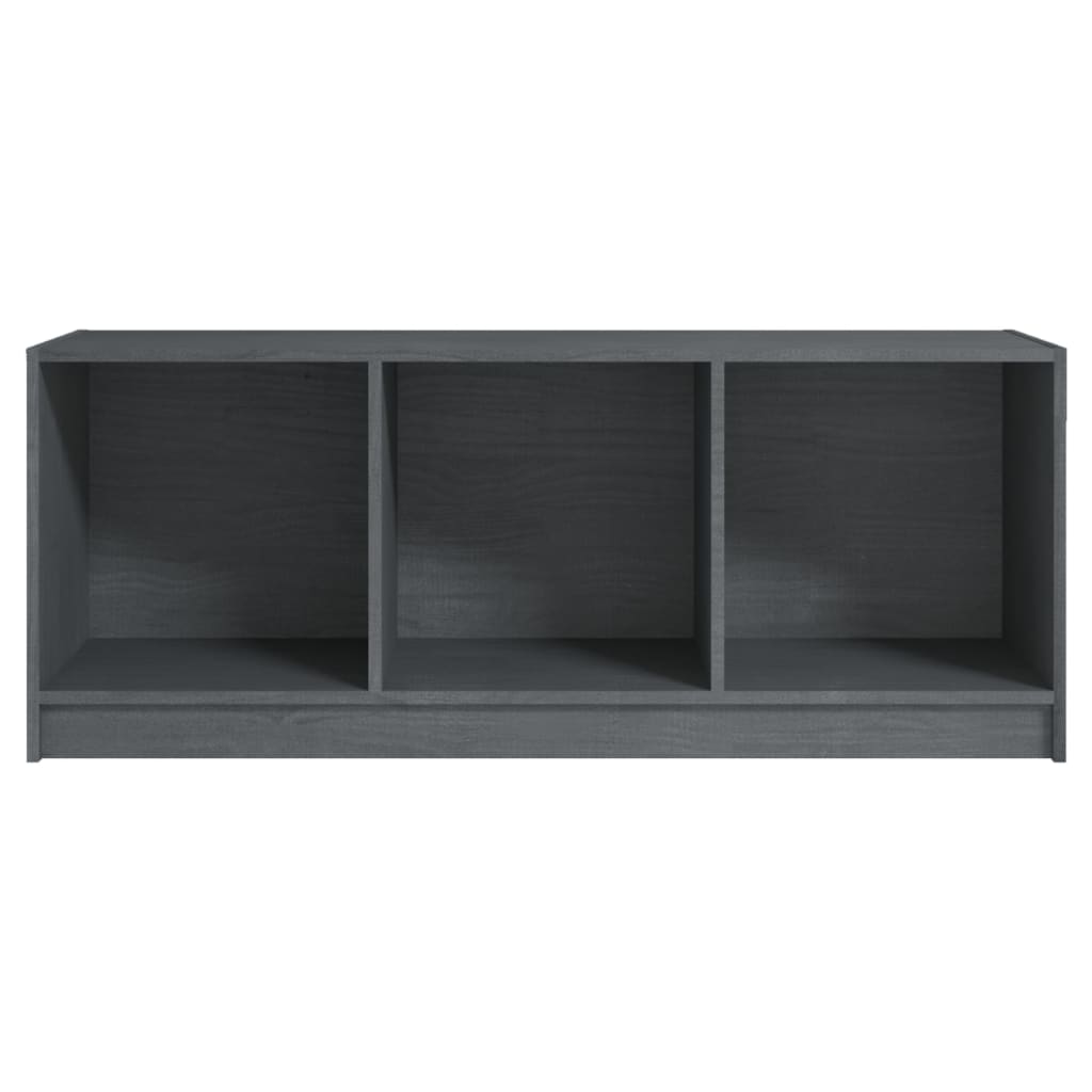 Tv-meubel 104x33x41 cm massief grenenhout grijs is nu te koop bij PeponiXL, paradijselijk wonen!