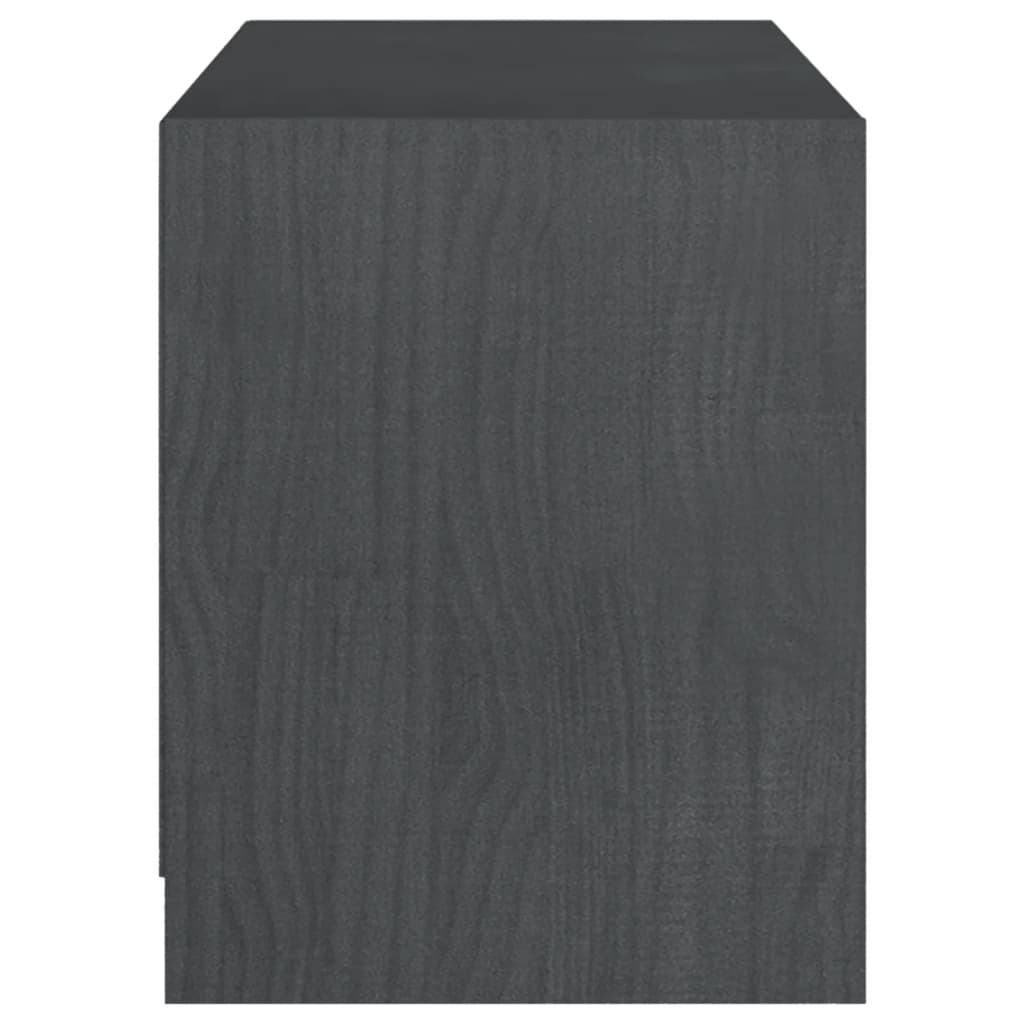 Tv-meubel 104x33x41 cm massief grenenhout grijs is nu te koop bij PeponiXL, paradijselijk wonen!