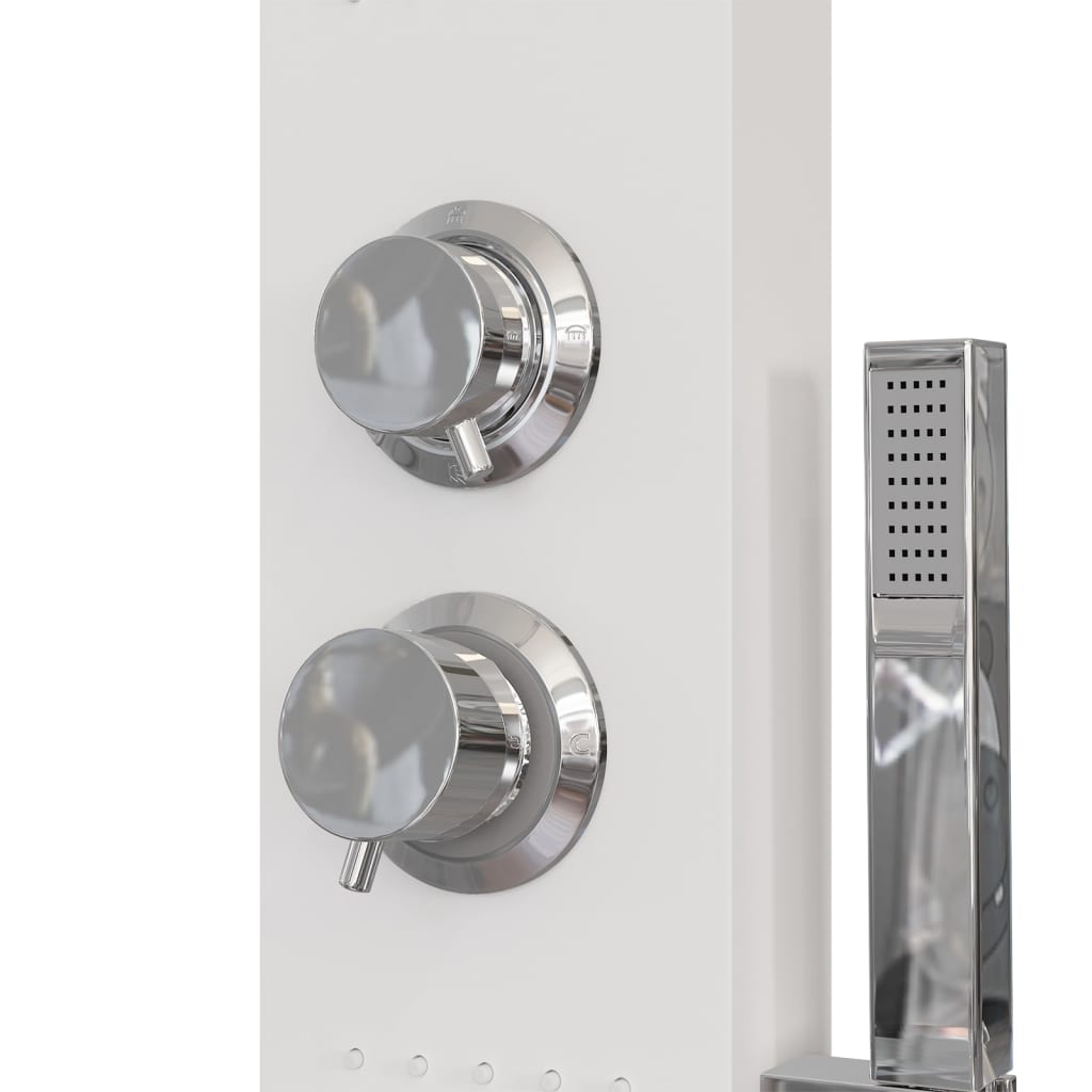 Douchepaneelsysteem aluminium wit is nu te koop bij PeponiXL, paradijselijk wonen!