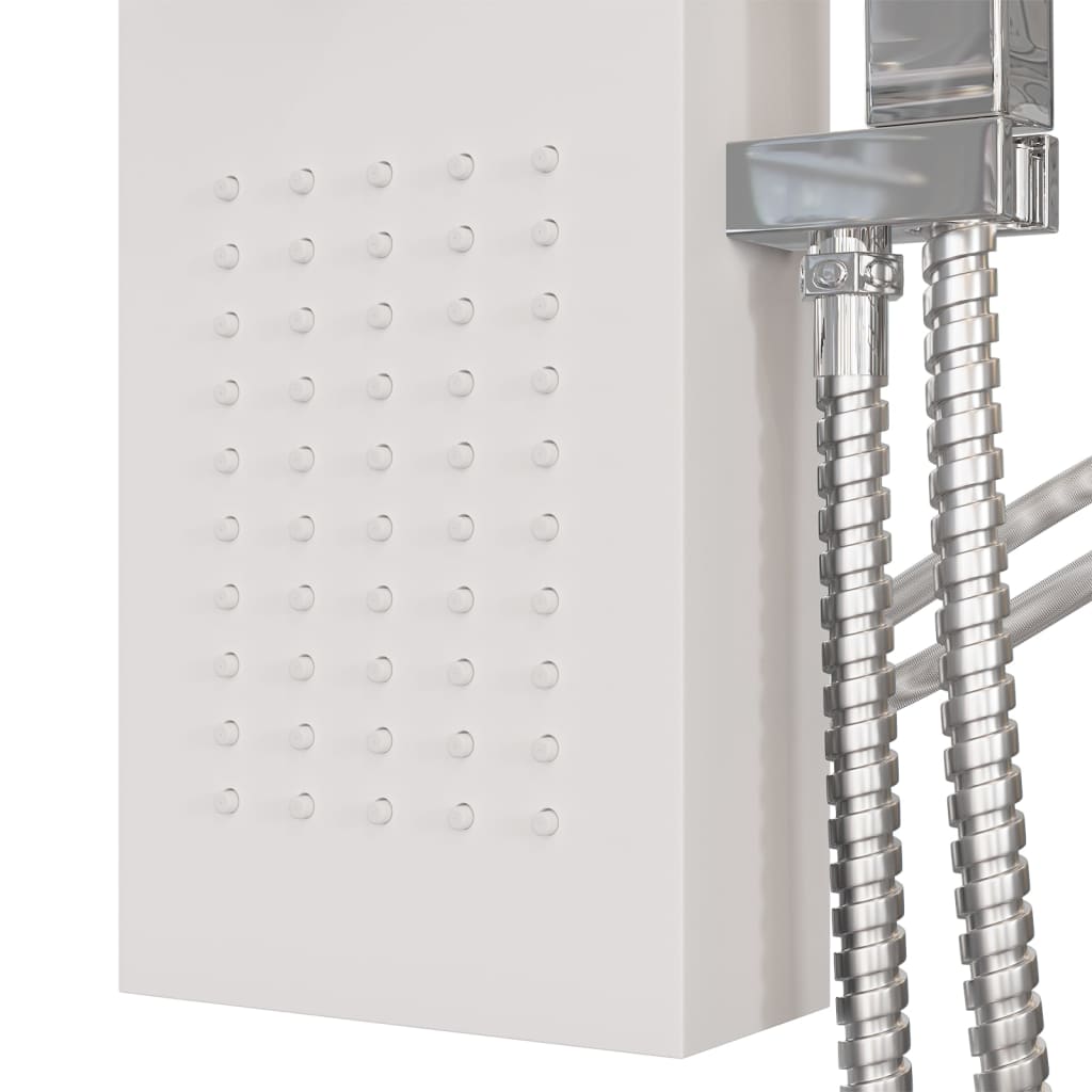 Douchepaneelsysteem aluminium wit is nu te koop bij PeponiXL, paradijselijk wonen!