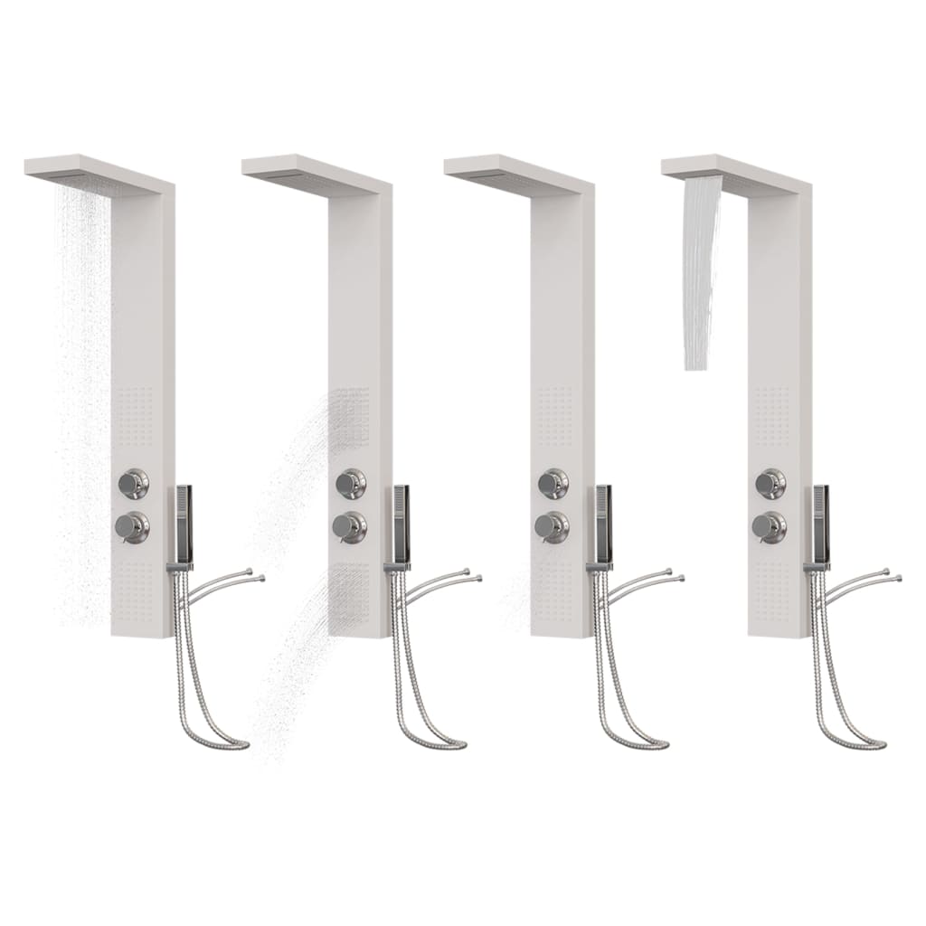 Douchepaneelsysteem aluminium wit is nu te koop bij PeponiXL, paradijselijk wonen!