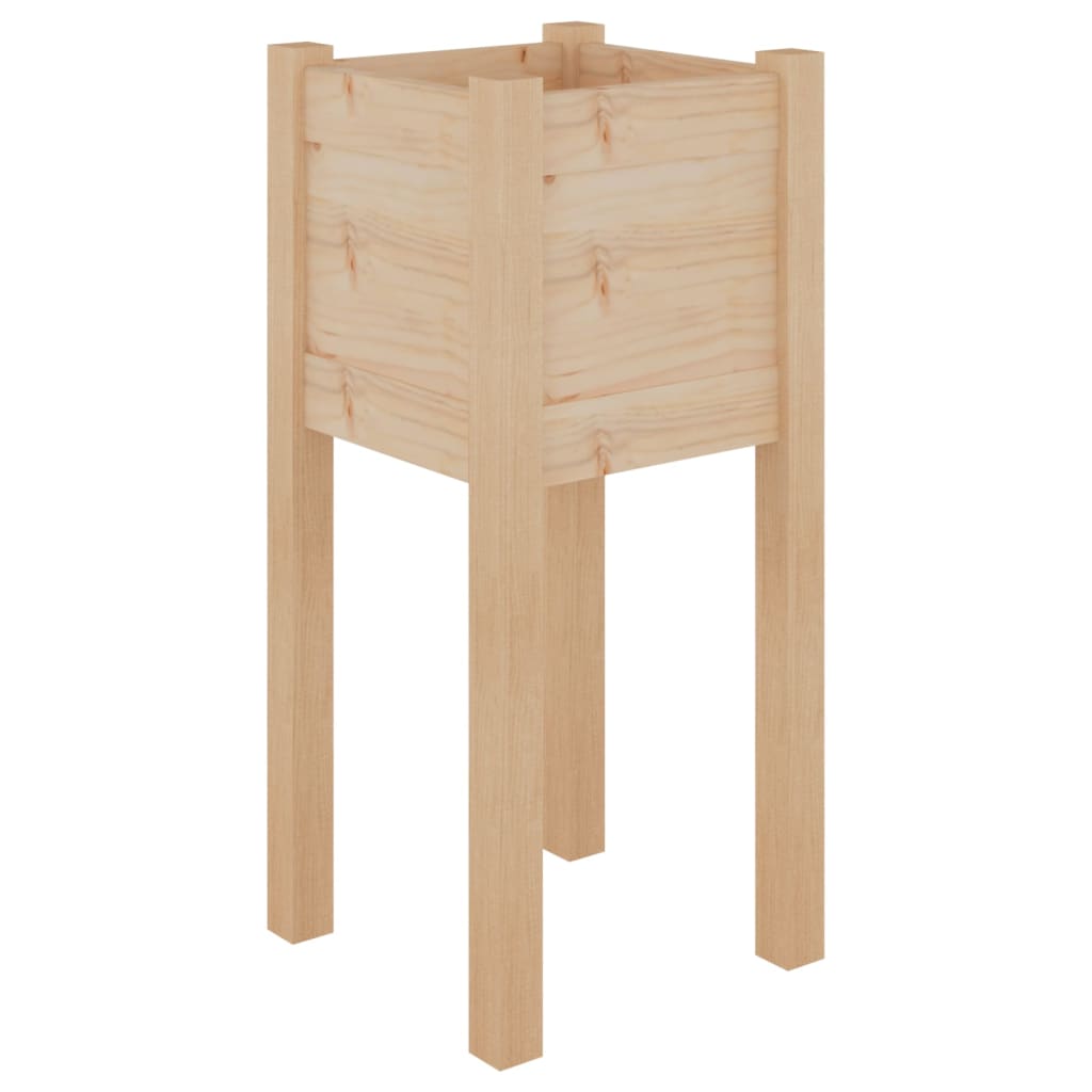 Plantenbakken 2 st 31x31x70 cm massief grenenhout is nu te koop bij PeponiXL, paradijselijk wonen!