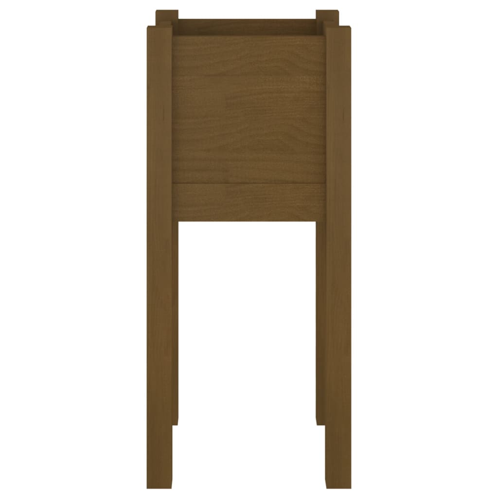 Plantenbak 31x31x70 cm massief grenenhout honingbruin is nu te koop bij PeponiXL, paradijselijk wonen!