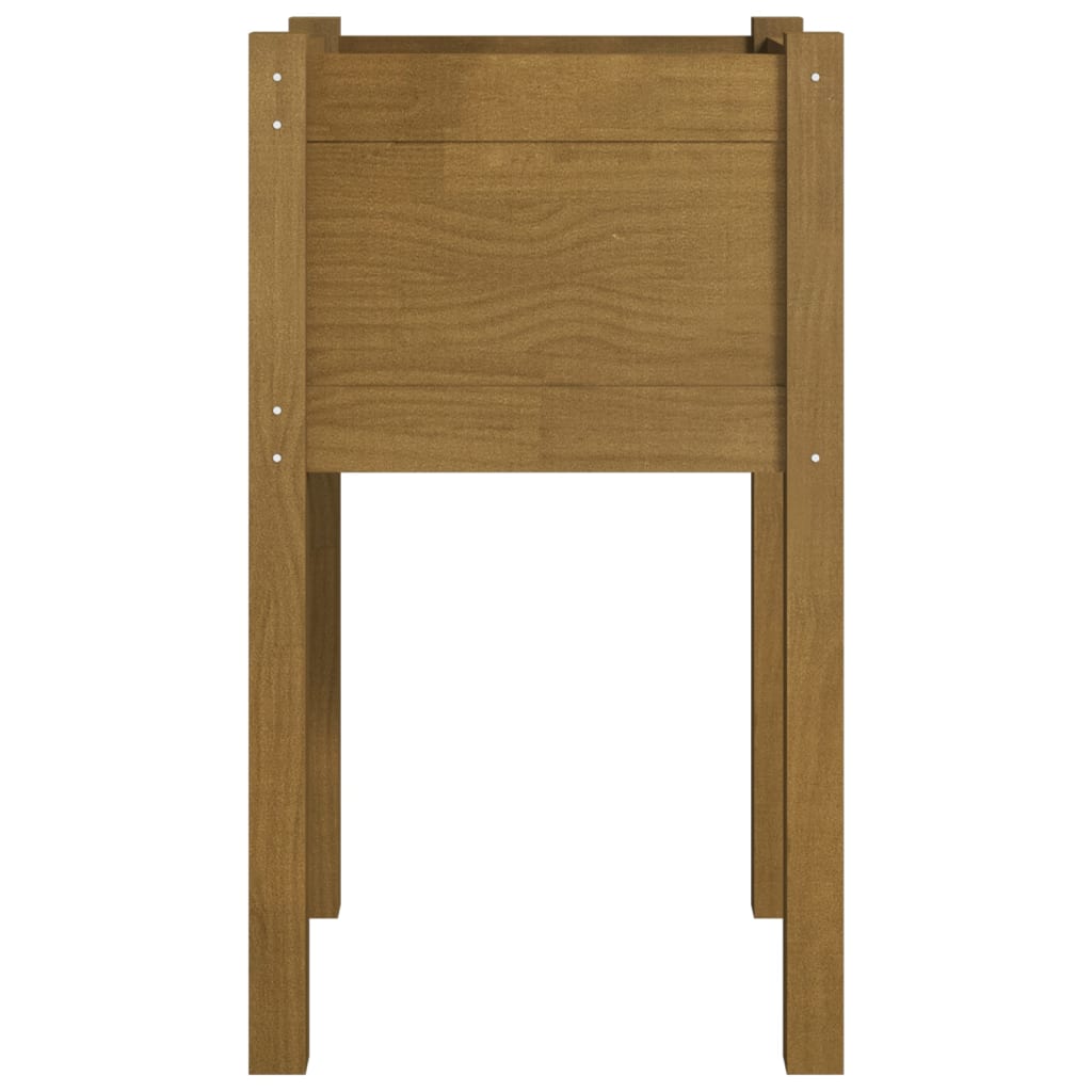 Plantenbak 40x40x70 cm massief grenenhout honingbruin is nu te koop bij PeponiXL, paradijselijk wonen!