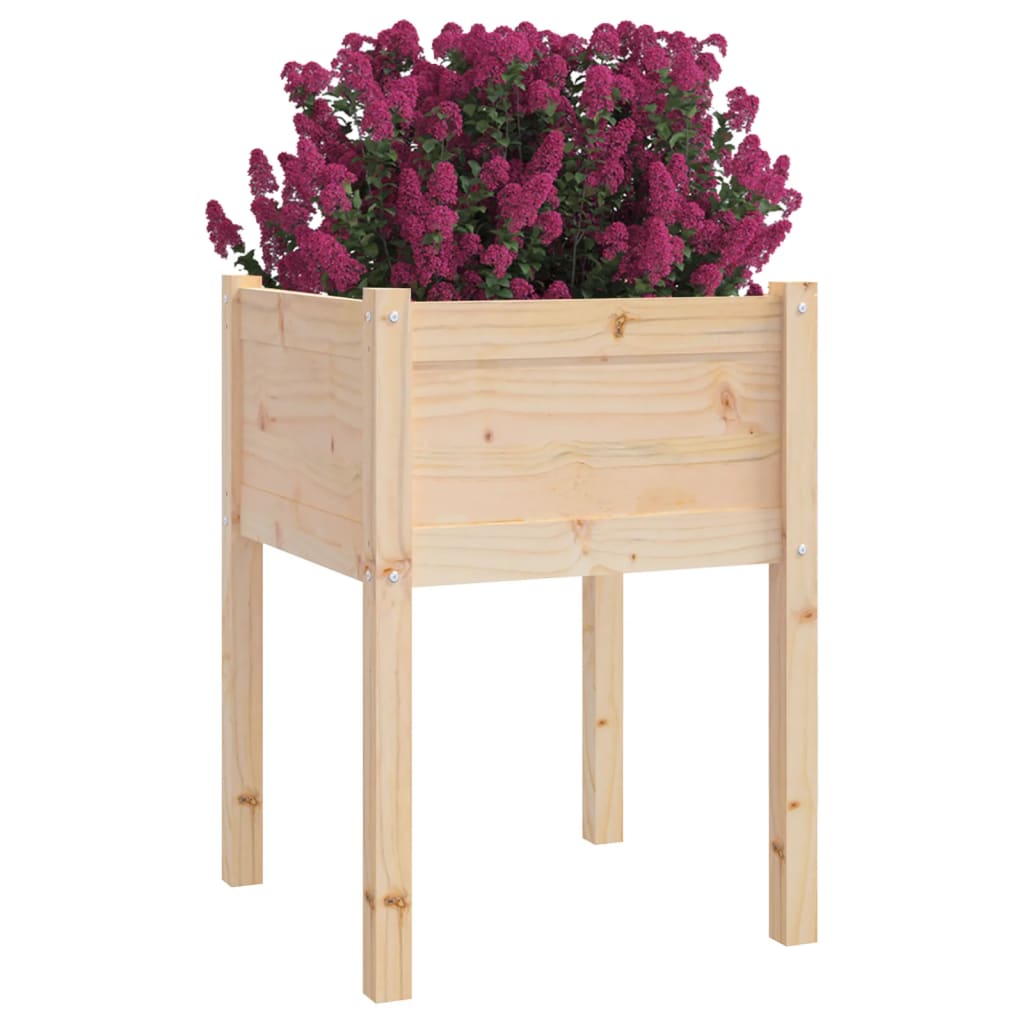 Plantenbakken 2 st 50x50x70 cm massief grenenhout is nu te koop bij PeponiXL, paradijselijk wonen!